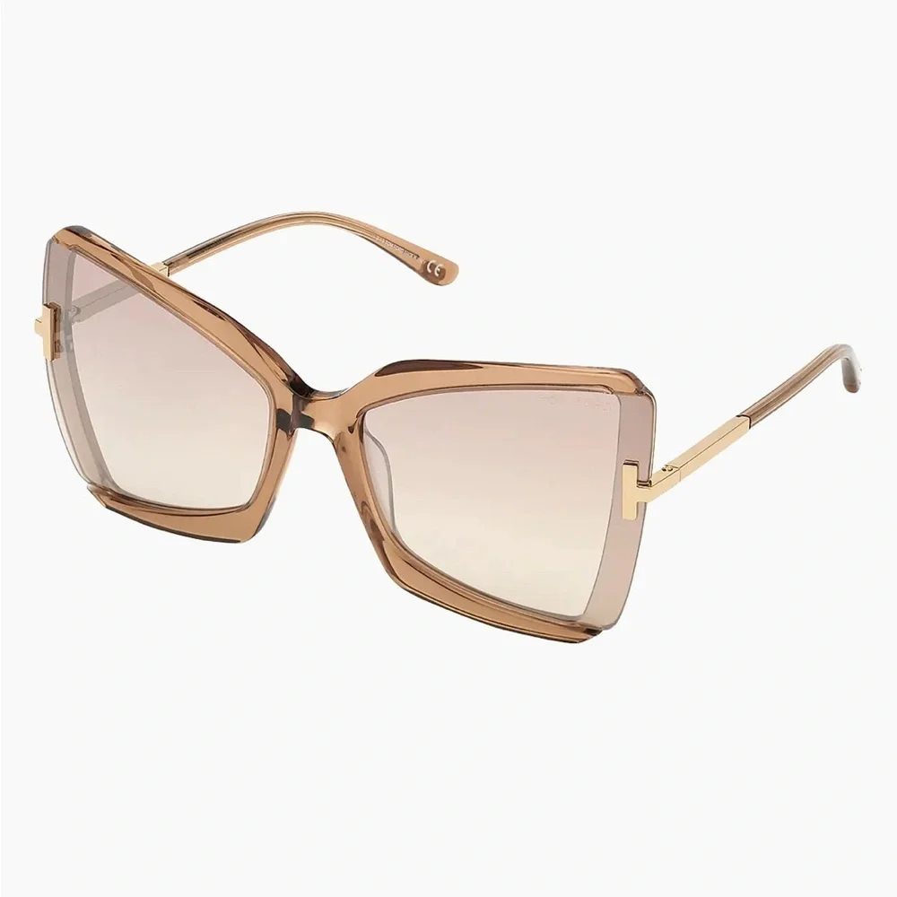 TOM FORD ‘Gia’ Fab Luxury Oversized Statement Sunnies, Cat Eye/Butterfly. EUC 🔥 - Picture 3 of 7